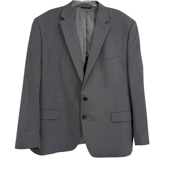 Ralph Ralph Lauren Men's Gray Microcheck 100% Wool Sport Blazer Size 48 R - Picture 1 of 8